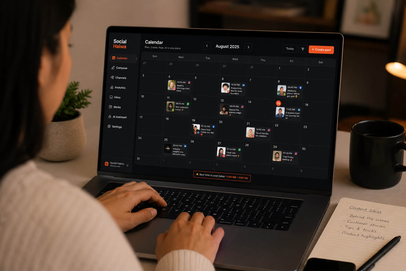 Social Halwa product interface
